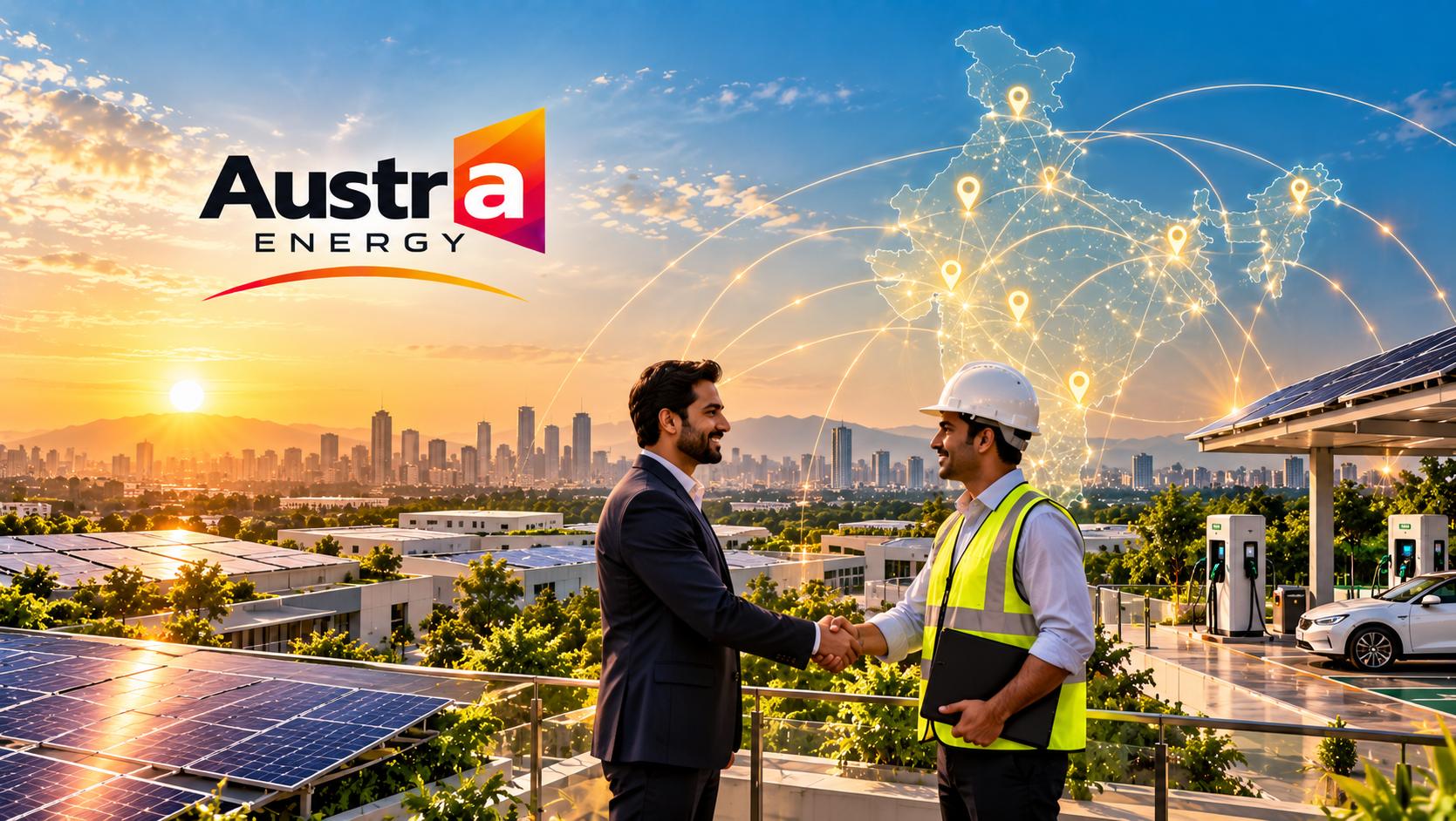 Austra Energy partnership network across India